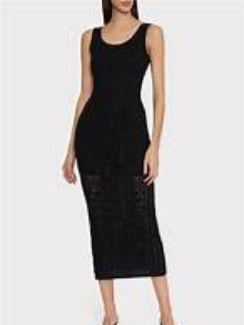 Milly  Bubble Pointelle Knit Midi-Dress
